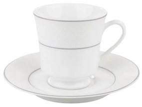 Xícara Chá Com Pires 200Ml Porcelana Schmidt - Dec. Martha 2309