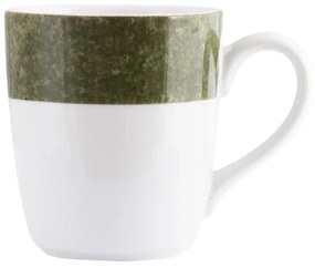 Caneca 225Ml Porcelana Schmidt - Dec. Cromo Verde 2449