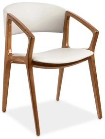 Cadeira com Braço Camilly Estofada Estrutura Madeira Liptus Design Sustentável