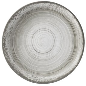Prato Raso 27Cm Porcelana Schmidt - Dec. Esfera Cinza 2416