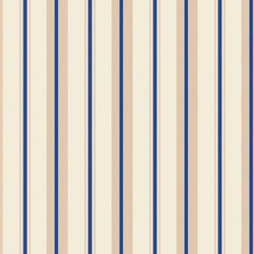 Papel de Parede Listrado Nude Marrom e azul