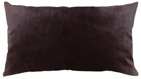 Capa de Almofada Lisa Peach de Veludo em Vários Tamanhos - Marrom - 60x30cm