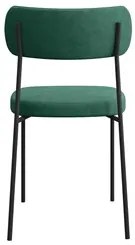 Kit 6 Cadeiras Estofadas Milli Veludo 403 F02 Verde - Mpozenato