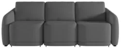 Sofá Cama Casal para Sala 246cm Polska Z08 Linho Cinza Escuro - Mpozen