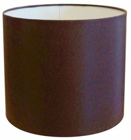 Cúpula em tecido cilíndrico abajur luminária cp-4143 35x25cm café