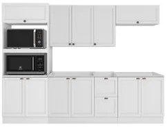 Armário de Cozinha Modulado 5 Peças Sem Tampo CJ3 Duna P09 Branco - Mp