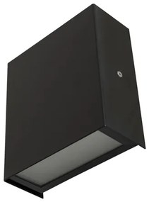 Arandela Aluminio Vidro 10,5X4,5Cm Ip65 - PRETO