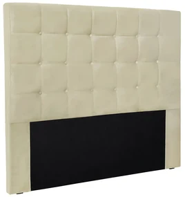 Cabeceira Cama Box Casal 140 cm Verona Veludo S04 - D'Rossi - Bege
