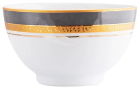 Bowl 500Ml Porcelana Schmidt - Dec. Turmalina Cinza 2443