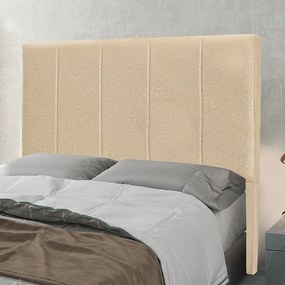 Cabeceira Cama Box Casal 140 cm Arizona Linho S04 - D'Rossi - Dourado