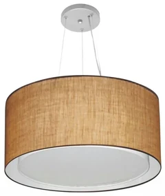 Pendente Cilíndrico Palha MJ-4300 Para Mesa de Jantar e Estar