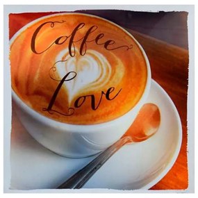 Quadro Decorativo Coffe Love - KF 49918 30x30 (Moldura 520)
