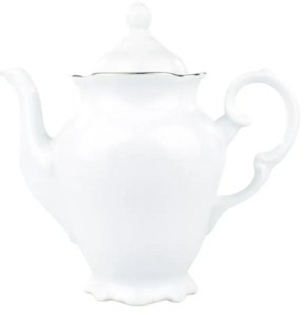 Cafeteira Porcelana Schmidt - Dec. Pomerode Filetado Prata 0012