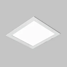Luminária De Embutir Ruler Quadrado 38X38X10Cm 4Xe27 | Usina 3700/38 (MR-T - Marrom Texturizado)