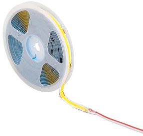 Fita De Led Cob 18w Por Metro 12v Irc90 5m 4000k