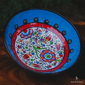 Tigela Turca em Cerâmica 21cm | Azul
