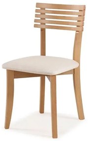 Cadeira Petani Encosto Ripado Assento Estofado Branco 90cm - 59613 Sun House