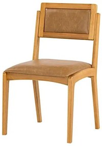 Cadeira Argos Assento e Encosto Caramelo Verniz Mel - 72697 Sun House