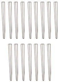 Kit 16 Pés de Metal 90 CM Hairpin Legs Aparador e Mesa de Canto Bronze G41