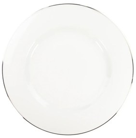 Prato Raso 30 Cm Porcelana Schmidt - Dec. Filetado Prata Itamaraty 0012