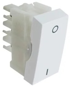 Modulo Interruptor Bipolar Simples Plastico Branco Siena