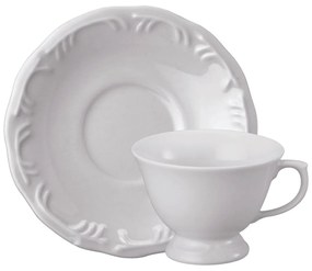 Xicara Chá Com Pires 200Ml Porcelana Schmidt - Mod. Pomerode 114