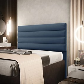 Cabeceira California Para Cama Box King 190 cm Suede - D'Rossi - Azul Marinho