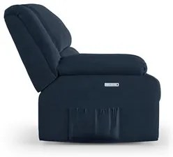 Poltrona do Papai Reclinável Pietra Elétrica LED Massagem FH9 Veludo A