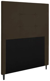 Cabeceira Luna Para Cama Box Solteiro 90 cm Suede - D'Rossi - Marrom