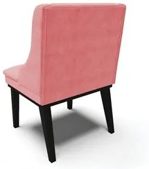 Kit 6 Cadeiras Estofadas para Sala de Jantar Base Fixa de Madeira Pret