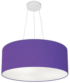 Pendente Cilíndrico Roxo MJ-4047 Para Mesa de Jantar e Estar