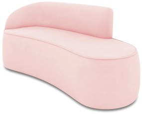 Sofá 4 Lugares Orgânico 220 cm Morgan Suede Rosa Bebê D03 - D'Rossi