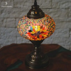 Abajur Turco Mosaico Color 30cm