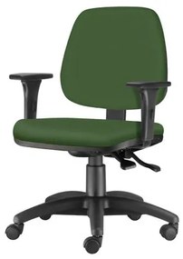 Cadeira Job com Bracos Assento Crepe Verde Base Nylon Arcada - 54613 Sun House