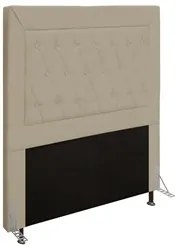 Cabeceira Cama Box Solteiro 90cm D10 Turmalina Corano Bege - Mpozenato