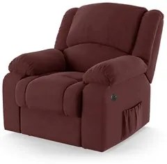 Poltrona do Papai Reclinável Pietra Power Touch Massagem FH9 Veludo Vi