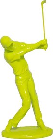 Estátua de Golfista Amarelo