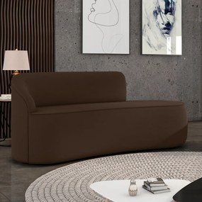 Sofá 4 Lugares Orgânico 220 cm Morgan Suede D03 - D'Rossi - Marrom