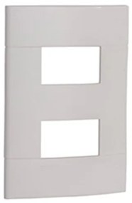 Placa 4x2 Termoplastico Branco 2 Modulos Decor