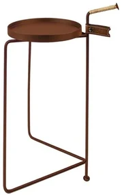 Mesa Apoio Palace Alta Tampo Aco Corten Base Aco Corten 75cm - 60155 Sun House
