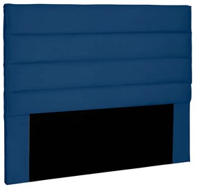 Cabeceira La Italiana Para Cama Box Solteiro 90 cm Suede Azul Marinho - D'Rossi