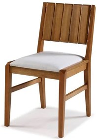 Cadeira Salvador Verniz Mel Estofada 43cm - 60448 Sun House