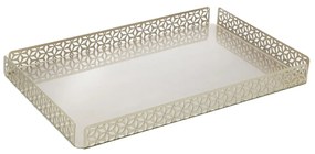 Bandeja De Aço Inox Garden Champanhe 48cm X 30cm X 4cm 88395 Wolff
