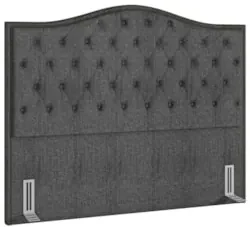 Cabeceira Cama Box Casal King 195cm Siena Z37 Linho Cinza - Mpozenato