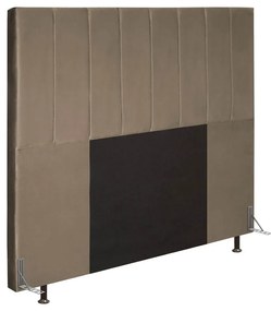 Cabeceira Jade Para Cama Box Casal 140 cm Veludo Marfim - D'Rossi