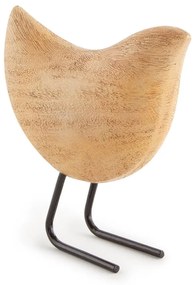 Escultura Pássaro Decorativo em Poliresina 12,5 cm - D'Rossi