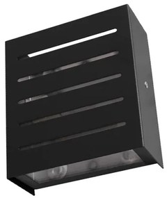 Arandela Aluminio Ip65 12X4,5Cm Lippe - PRETO