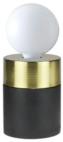 Luminaria De Mesa Metal Concreto Tint - PRETO DOURADO