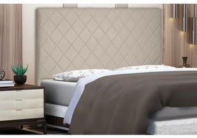 Cabeceira Dubai Para Cama Box Casal 140 cm Suede - D'Rossi - Bege