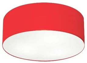 Plafon Para Dormitório Cilíndrico SD-3005 Cúpula Cor Vermelho